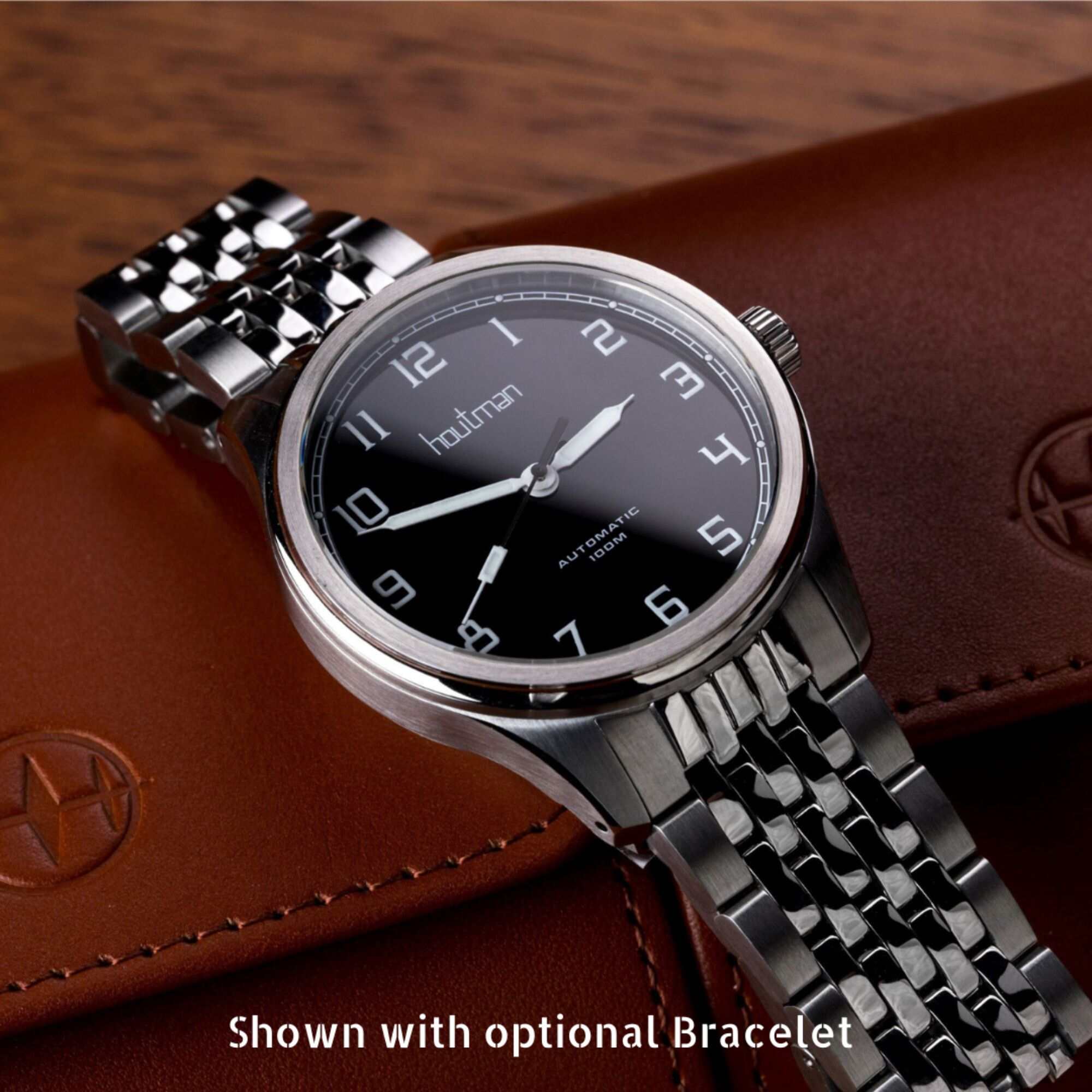 Pilot style watch from Australian watch brand Houtman Watches